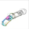 Keychain Tools Rostfritt stål Multifunktion Bottle Opender Ruler Wrench Key Ring Bekväm