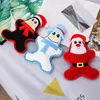 Christmas Pets Toys Durable Stuffed Squeaky Plush Dog Toy Penguin Shaped Small Medium Puppy Xmas Gifts