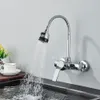 Rubinetti da cucina Stream Spray Bubbler Rubinetto per bagno Miscelatore per tubo flessibile a doppio foro e acqua fredda a parete 221007