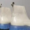 Mens Crystal Boots Beyaz Erkekler Moda Chelsea Botlar Man Tasarımcı Platformu Boot
