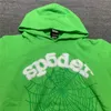 Hoodies pour hommes Sweatshirts Green Molon Printing Sp5der Young Thug 555555 Angel Sweat à capuche Men Femmes 1 1 Spider Web High Quality Unisex Pullover SweetShirts 221008