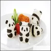 Outils de sushi Outils de sushi Moules à boules de riz Punch Onigiri Mod Diy Maker Bazooka Bento Accessoires 3D Panda Form Set Drop Delivery 2021 Ho Dhvbq