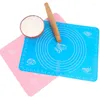 Table Mats 29x26cm Silicone Baking Sheet Pizza Dough Non-Stick Maker Holder Pastry Cooking Tools Kitchen Accessories