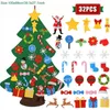 Детские дела ощущают рождественские елки Рождественские украшения для домашних новогодних подарков Рождественские украшения Санта -Клаус Рождественский дерево RRB16101