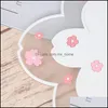 Altro Home Decor Cherry Blossom Heat Insation Pad Tavolo da pranzo Tappetino Antiscivolo Cuscinetti Sottobicchiere antiscivolo Accessori per la cucina Drop Deliv Dhkcr