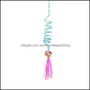 Cat Toys New Swing Cat Toy Hanging Door Korean Style Funny Self-Hi Suspension Spring Dractable Stick Drop Delivery 2021 Home Garden DHQF3