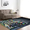Dywany Malowanie Art Drukuj dywan do salonu domowy obszar sypialni dywan przeciwpoślizgowy koc tapete delikatny stół podkładka floormat dekoracje