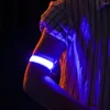 Knee Pads USB Charging Battery LED Luminous Light Flashing Wristbands Night Running Armband Bracelet Reflective Safety Belt