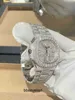 Cashjin icedout hip hop personalizado masculino iced out vvs diamante moissnite marca esqueleto relógio a72ew9ig