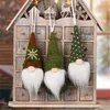 Decoraciones navideñas 3pcs bosque viejo hombre mini muñeco colgante de árboles de Navidad decoración de Navidad para niños gnome niños 2024 años regalos