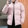 Vestes pour hommes Hiver Solide Veste Hommes Fluffy Puffer Veste Mode Streetwear Épaissir Mâle Coton Vêtements Chaud Mâle Manteau Doudoune 221007