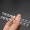 Wholesale Mini Glass Mouth Filter Tips Smoking One Hitter Pipe for Dry Herb Cigarette Rolling Tobacco Holder with balance