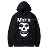 Moletons masculinos moletons moletons outono capuz de inverno Novo Hip-hop punk crânio Misfits Brand algodão de manga longa com capuz marve masculino com capuz t221008