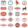 Pack of 45Pcs Cartoon Christmas Decorate Stickers No-Duplicate Waterproof Vinyl Sticker for Luggage Skateboard Notebook Water Bottle Car Decals Kids Toys