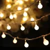 ストリングdcloudノベルティアウトドア照明5m 50 LEDボールストリングランプクリスマスライトフェアリーウェディングガーデンペンダントガーランド