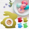 Table Mats Cute Easter Bowl Dish Cup Placemats Washable Heat-Resistant Non-Slip Place Mat For Dining Set Of 4 9.25 X