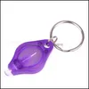 Party Gunst 395-410 Nm Purple UV LED Keychain Detector Portable Light Car Key Accessories 4 Styles Drop Delivery 2021 Home Garden Fest DHQIF