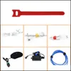 Autres articles ménagers 50pcs / 100pcs Attaches amovibles Plastiques colorés Réutilisable Nylon Loop Wrap Zip Bundle T-Type Wire Drop Delivery Dhuql