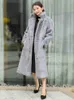 Furia da donna Donne inverno inverno spesso calda di lusso di grandi dimensioni Prezzo reale fabbrica all'ingrosso cappotti lunghi TBSR629