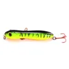 10,5 cm 16.1g de cobra de cabeça de cabeça de lápis Fishing Lure 3D Eyes Wobbler Plástico Crankbait flutuante com ganchos artificiais