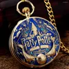 Pocket Watches Deathly Hallows Design Handicrafts Melody Music Watch Retro Steampunk Quartz Necklace Pendant With Chain for Men Women