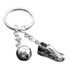 Keychains Fashion 2022 Fotboll Metal Keychain Unisex Gift Key Chain Soccer Shoes and Car Ring Party Jewelry