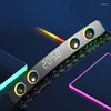 조합 스피커 Bluetooth 무선 게임 스피커 Soundbar LED 3D 스테레오 서브 우퍼 AUX FM 홈 시계 실내 사운드 바 컴퓨터 6214041