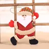 Choinka wisząca ornament tańczący Santa Snowman Moose Niedźwiedź w kształcie świątecznego sklepu domowego dekoracje okienne