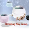 Veilleuses Lampe de projecteur étoile rotative romantique Éclairage intérieur USB