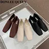 Chaussures habillées Femmes Mocassins Chaussures Flat Square Toe Femme Casual Sneaker British Oxford Chaussures Slip On Soft Moccasin Marque Ballet Zapatilla Mujer T221010