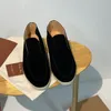 LP Open Walk Suled Sneaker Shoes Женщины кожаная пара повседневная обувь мужская скользящая высокая топ-квартиры лодыжка ботинки