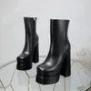 Realfine888 Boots 5A Aevitas platform enkellaars voor dames met doosmaat 35-41