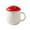 Kubki Śliczny kubek grzybowy Ceramiczny Milk Kawa z pokrywką Idealny prezent urodzinowy dla kobiet mamo napój 2022