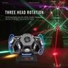 Neue Moving Head Lichter Bühne Beleuchtung ausrüstung Party 18x10 watt 3 köpfe RGB Laser Led Disco Lichter