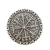 Broches nostalgie nordique Viking Vegvisir boussole scandinave islandais Wicca métal pour hommes femmes accessoires Vintage