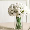 Decorative Flowers 1 Bouquet Artificial Flower Bendable No Maintenance Required Plastic 27 Heads Simulation Camellia For Household