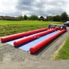 10x3m Popular inflatable bowling playground Alley shooting ball game with bowling-pins and balls