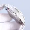 Montre De Luxe en diamant pour hommes, mouvement mécanique automatique, en acier inoxydable, étanche, 40mm, Montre-bracelet d'affaires