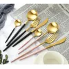 Flatware sets 4 pc's set inclusief vork lepels messen roestvrijstalen servieskit voor thuisbar