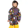 Skiing Jackets Girls Ski Suit Boy Snowboard Suits Children Waterproof One-Piece Windproof Warm Overalls Kids Winter Clothing Jumpsuits