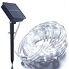 Strips 7M 50LED Waterproof Solar Strip Light Home Garden Tube Rope String Fairy Outdoor Powered Christmas Party Decor