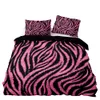 Ensemble de literie American Style Liber Set 240x220 Pink Leopard Pattern Coutte de couette avec absence de taies de taies Single Double King Coubiter lit 4449714