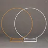 Party Decoration 2pc Metal Circle Mariage mariage Arch Round Balloon Flower Fandle Crame Cadre d'anniversaire Baby Shower Decor