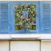 Dekorativer Blumen-Wildblumen-Kranz, bunter Blumenkranz, 35 cm/40 cm, Girlandentür für die Vorderseite, Außenwand, Fensterdekoration