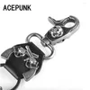 Riemen legering dubbele lagen lange taille ketting rock punk broek hipster pant jean keychain zilveren clip slijtage heren hiphop sieraden