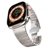 iwatch ウルトラ 49 ミリメートルステンレス鋼ストラップ Apple Watch 8 41 ミリメートル 45 ミリメートルバンド 42/44 ミリメートル 38 ミリメートル 40 ミリメートルリンクブレスレット金属バタフライバックル時計バンドフィット iwatch シリーズ 7 6 SE 5 4 3 2 1