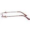 Montature per occhiali da sole SPITOIKO Occhiali in metallo senza montatura per donna Myoia Eyewear Occhiali da vista Occhiali da vista N8007