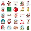 Christmas Stickers 50PCS Vinyl Waterproof Holiday Party Sticker for Computer Luggage Stationery Greeting Cards Gift