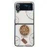 Time Diamond-encrusted Bracket Mobile Phone Cases designer Bling Folding for samsung Z flip 4 3 fold 4 3 Cell Phone Covers