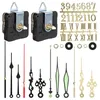 Kits de réparation de montre 2 pièces Quartz bricolage mécanisme de mouvement d'horloge murale Kit de chiffres avec 4 paquets d'aiguilles pour le remplacement